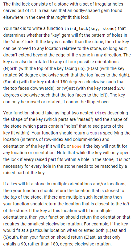 The Third Lock Consists Of A Stone With A Set Of Irregular Holes Carved Out Of It Lin Realises That An Oddly Shaped Gem 1
