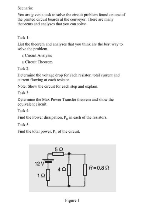 Scenario You Are Given A Task To Solve The Circuit Problem Found On One Of The Printed Circuit Boards At The Conveyor 1