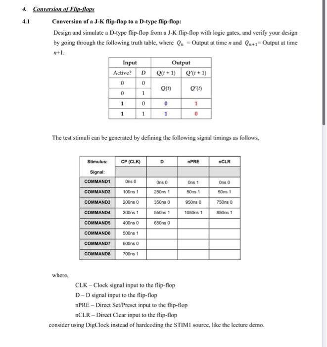 1 Introduction In This Lab We Are Going To Study The Basic Sequential Logic Circuit J K Flip Flop D Flip Flop And T 3