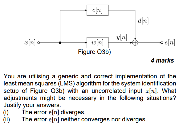 C N D N Y N X N 0 Oe N W N Figure Q3b 4 Marks You Are Utilising A Generic And Correct Implementation Of The Least 1
