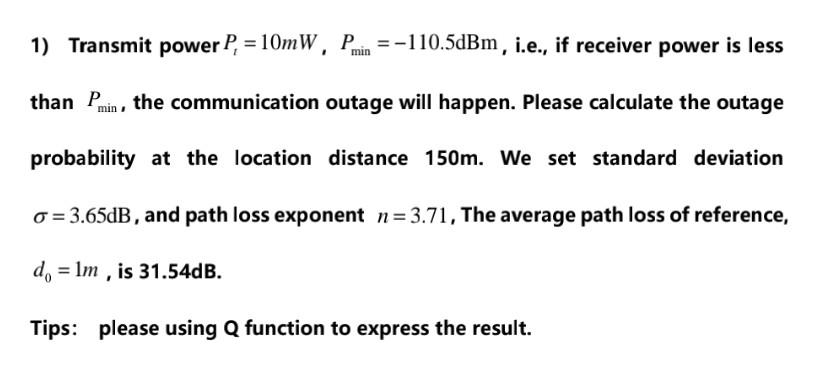 Please Follow Theodore S Rappaport Wireless Communications Principles And Practice 2nd Edition I Need Correct Answe 1