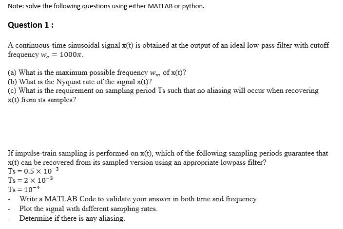 Solve It Using Matlab 1