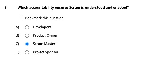 Which Accountability Ensures Scrum Is Understood And Enacted
