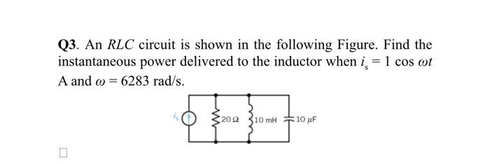 Q1 The Input To A Linear Circuit Is The Voltage The Output Is The Voltage The Transfer Function Of The Circuit Is 3