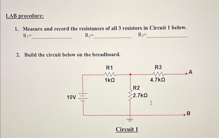 Lab 9 Norton S Equivalent Circuit Lab Summary The Purpose Of This Experiment Is To Determine The Norton Equivalent Circ 2