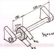 As Shown In The Figure The Solid Shaft With A Pulley Weighing 20kg On The Shaft Transmits 10 Horsepower At 1150 Rpm By 1