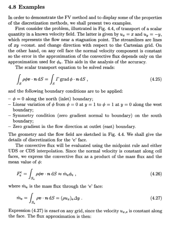 4 8 Examples In Order To Demonstrate The Fv Method And To Display Some Of The Properties Of The Discretization Methods 1