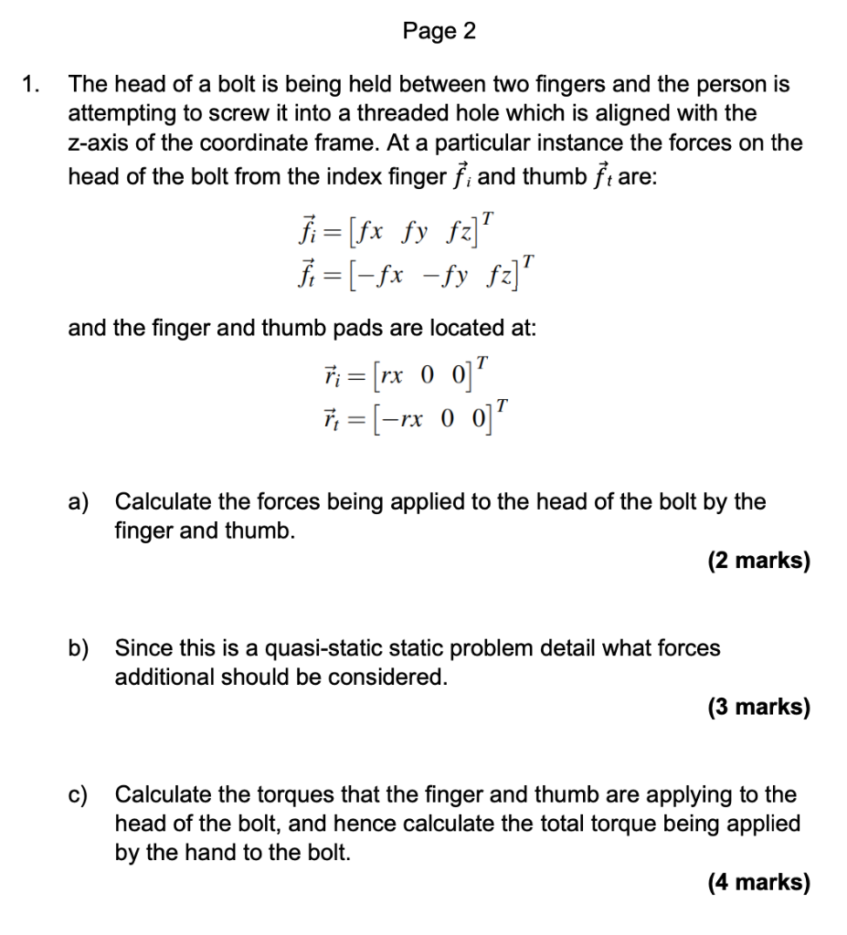 Page 2 1 The Head Of A Bolt Is Being Held Between Two Fingers And The Person Is Attempting To Screw It Into A Threaded 1