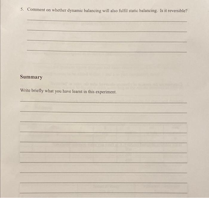 Balancing Objectives After Completing This Experiment The Student Should Be Able To Understand The Static And Dynami 6
