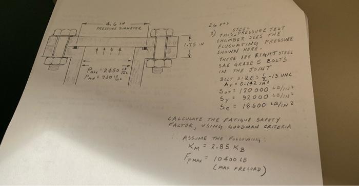 4 6 On Pressum 1 15 W Pu 2450 Pww 7304 26 Fessure Test Chamber 3125 Twe Fluluating Pressure Shown Mere There Are Evght 1