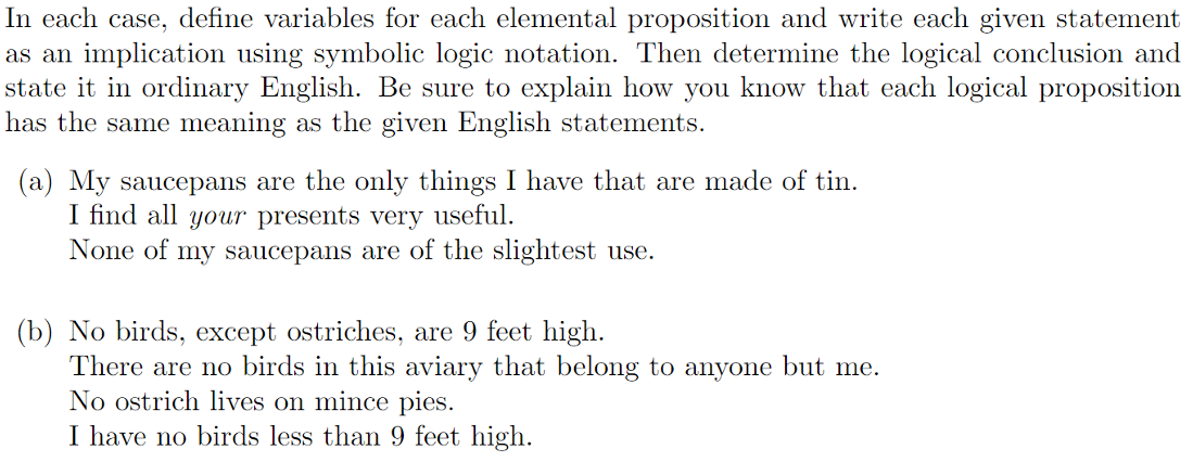 Discrete Math Solve The Following Syllogisms 1