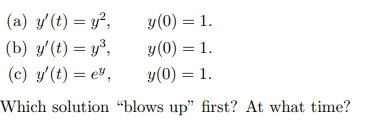 1 For Each Of The Following Differential Equations Identify Whether The Ode Is Linear Or Nonlinear And Its Order If I 2