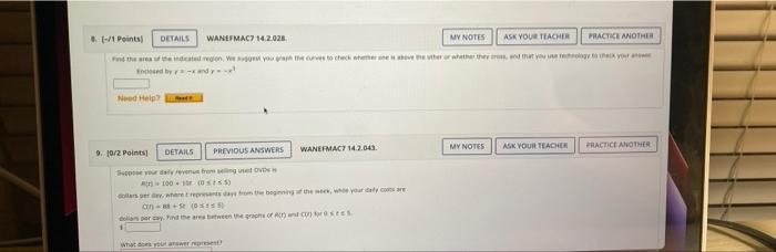 10 1 Points Details Previous Answers Wane Mac7 14 2012 My Notes Ask Your Teacher Practice Another Pedided The Curved Ch 3