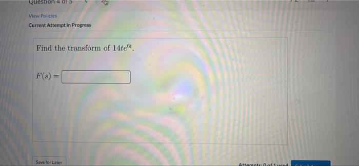 Current Attempt In Progress Find L If F T Equals Tsinh 96 L S S Current Attempt In Progress Convolutions By I 4
