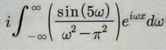 Complex Fourier Integral Question Answer Help Me Please Sir How Can I Solve It 2