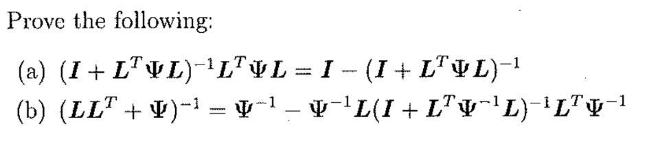 Prove The Following A I L Vl Ltvl I I Lvl 1 1 1 1 1 1 1 1 11 1 1 1 11 9 1