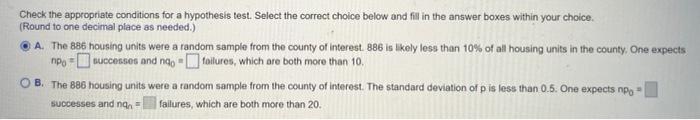 According To A Recent Census 15 6 Of All Housing Units In A Certain Country Are Vacant A County Supervisor Wonders If 2