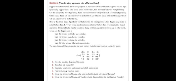 Question I The Random Telegraph Signal Process Let N T T 0 Denote A Poisson Process With Rate 2 And Let Xbe Inde 2