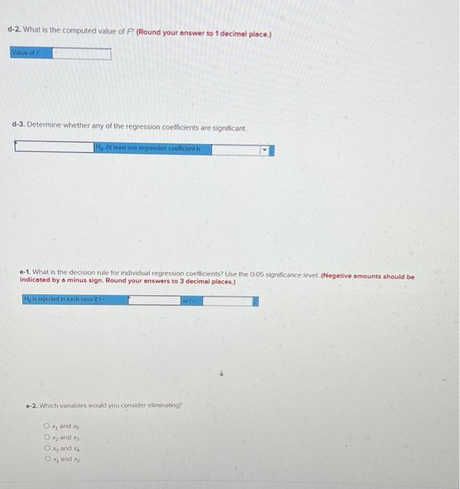 Refer To The Following Multiple Regression Analysis Analysis Of Variance Source Df Regression 5 Residual Error 20 Total 2
