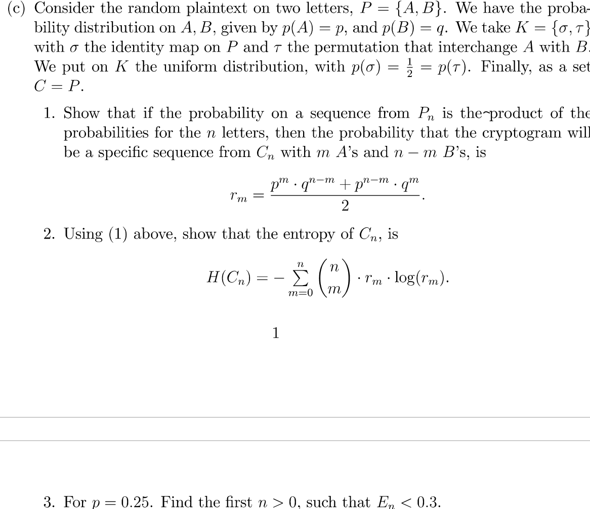 I Only Need The Answer To C3 1