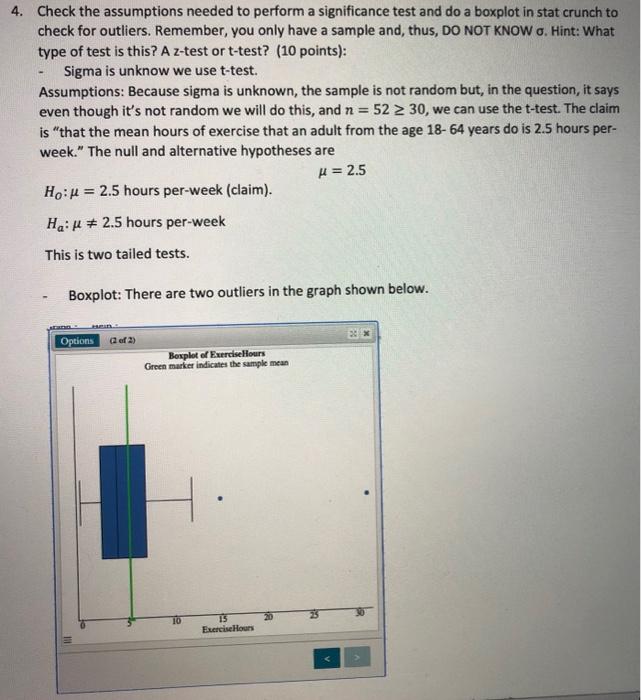 2 Create A 95 Confidence Interval For The Mean For This Variable In Statcrunch Provide The Screenshot Here And Interp 2