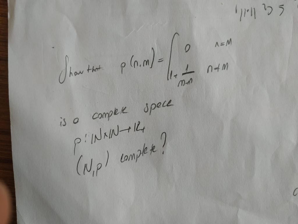 735 A M O Shaw That Pln M Ce 11 Nam M Is A Complete Spece P Inkin14 Npl Complex C 1