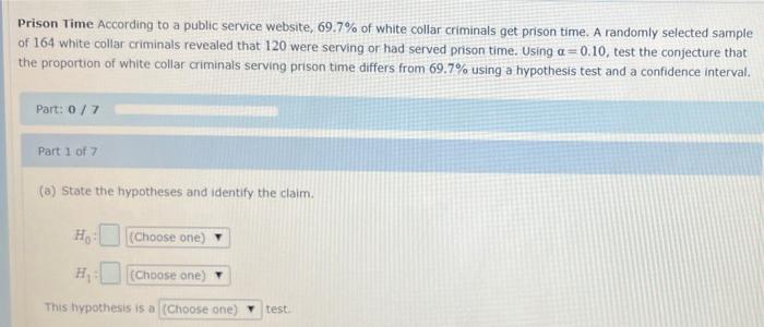 Prison Time According To A Public Service Website 69 7 Of White Collar Criminals Get Prison Time A Randomly Selected 1