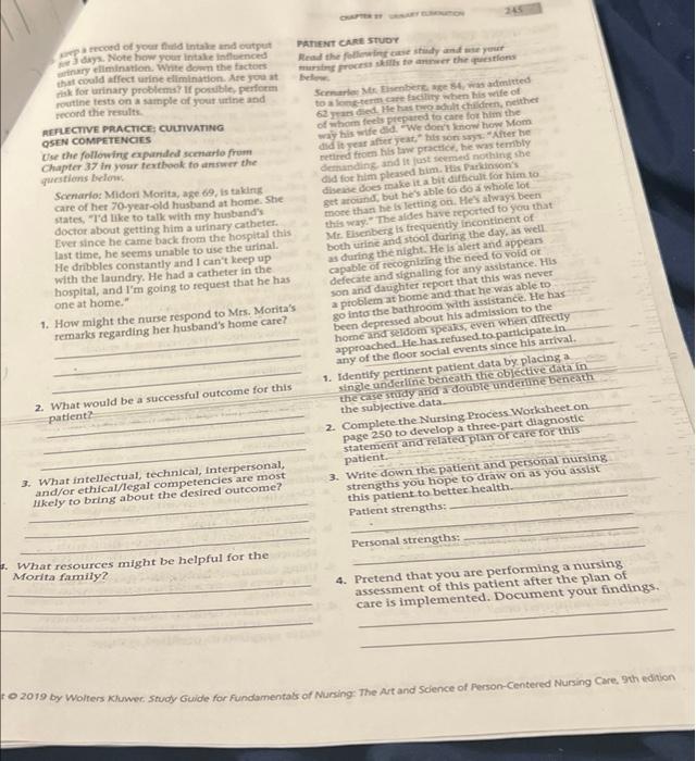 Chapter Twene 189 List Four Specific Activities Necessary To Meet Daily Needs That May Be Addressed As Self Care Deficit 4