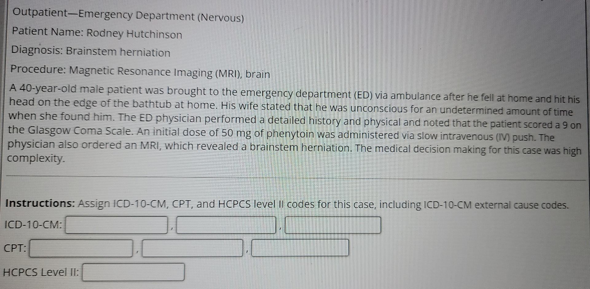 Outpatient Ambulatory Surgery Musculoskeletal Patient Name Loretta Michaels Diagnosis Torn Medial Collateral Ligamen 2