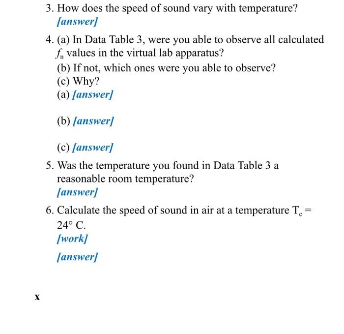 Phys 1401 Laboratory Assignment 12 T Lunswerk Part 1 Data Table 1 Air Temperature 68 5 C Answer M S H M 400 Ans 2