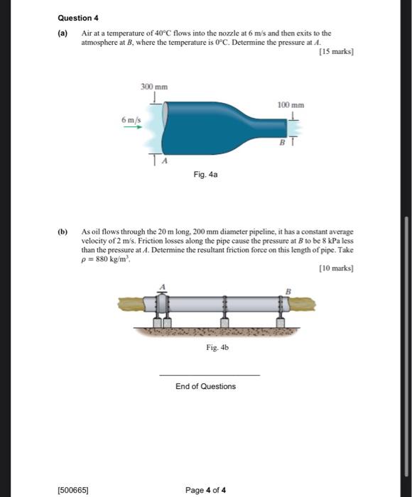 Fluid Mechanics Assignment Question 1 A The 0 15m Wide Plate Passes Between Two Layers A And B Of Oil That Has A Visc 4
