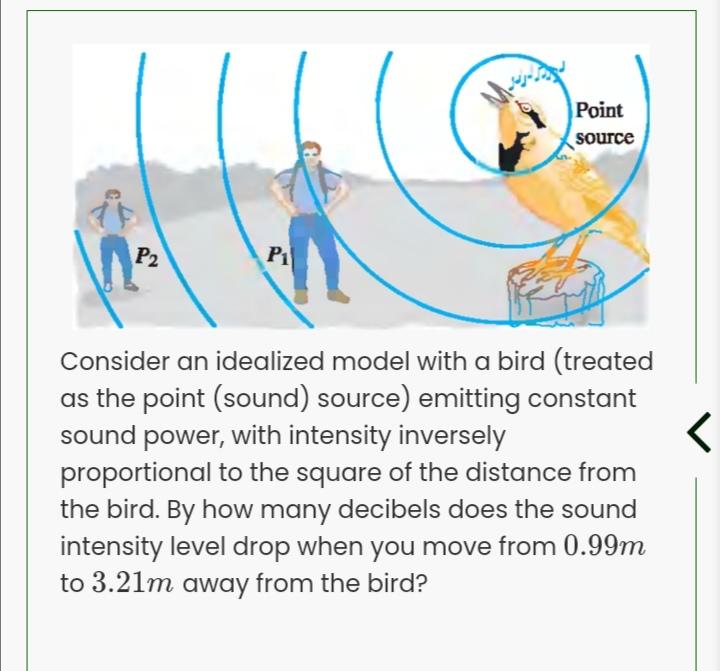Point Source P2 Pi Consider An Idealized Model With A Bird Treated As The Point Sound Source Emitting Constant Sou 1