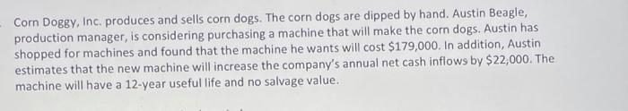 Corn Doggy Inc Produces And Sells Corn Dogs The Corn Dogs Are Dipped By Hand Austin Beagle Production Manager Is C 1