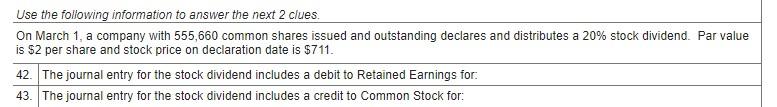 Use The Following Information To Answer The Next 2 Clues On March 1 A Company With 555 660 Common Shares Issued And Ou 1