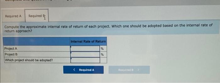 Problem 16 19a Algo Using Net Present Value And Internal Rate Of Return To Evaluate Investment Opportunities Lo 16 2 3