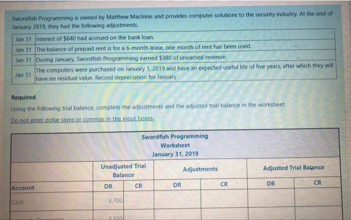 Swordfish Programming Is Owned By Matthew Macinnis And Provides Computer Solutions To The Security Industry At The End 1