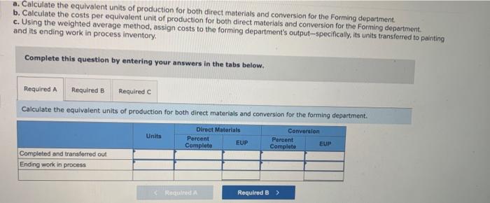 Required Information The Following Information Applies To The Questions Displayed Below Fields Company Has Two Manufac 2