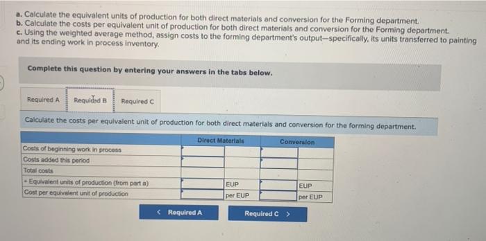 Required Information The Following Information Applies To The Questions Displayed Below Fields Company Has Two Manufac 3