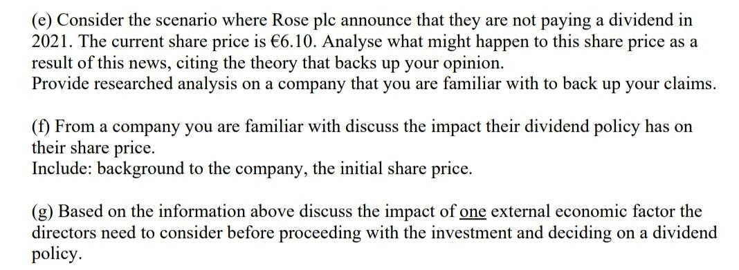 The Following Information Has Been Taken From The Statement Of Financial Position Of Rose Plc A Listed Company Stateme 3