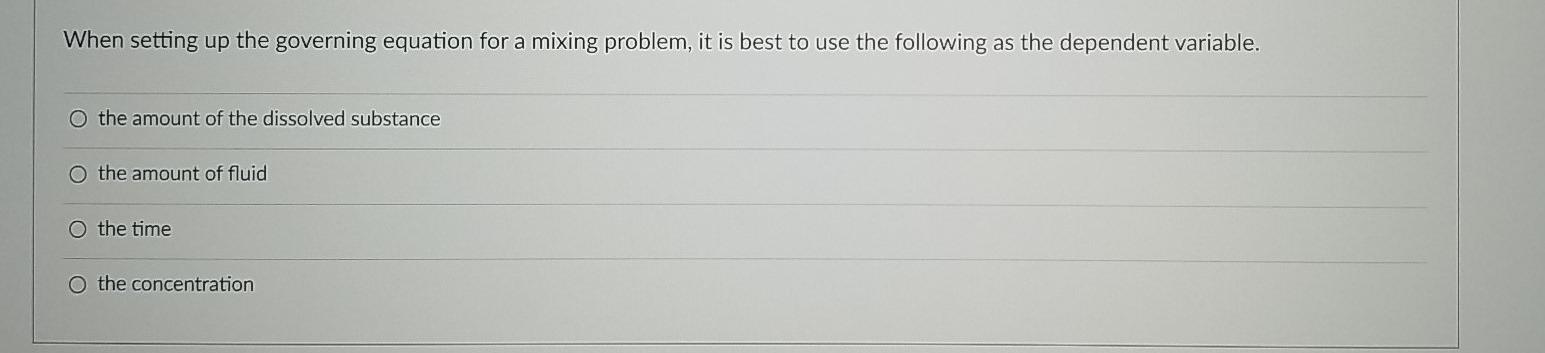 When Solving The Separable Differential Equation Dy Eya Dx The Integrals In The Computation Are O Jede Vnd Lev Dy 3