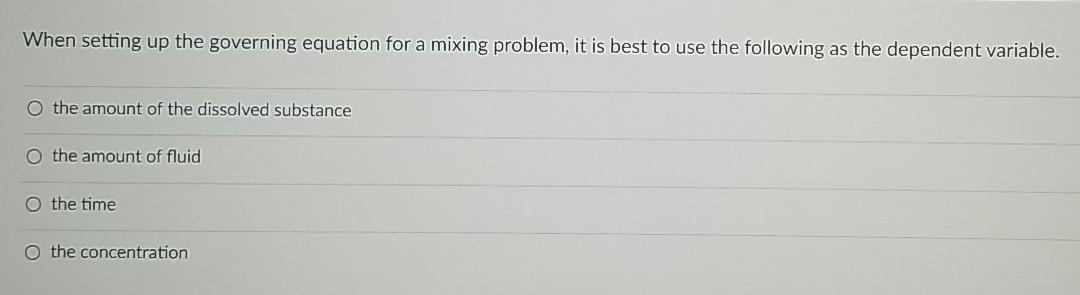 When Solving The Separable Differential Equation Dy Eya Dx The Integrals In The Computation Are O Jede Vnd Lev Dy 4