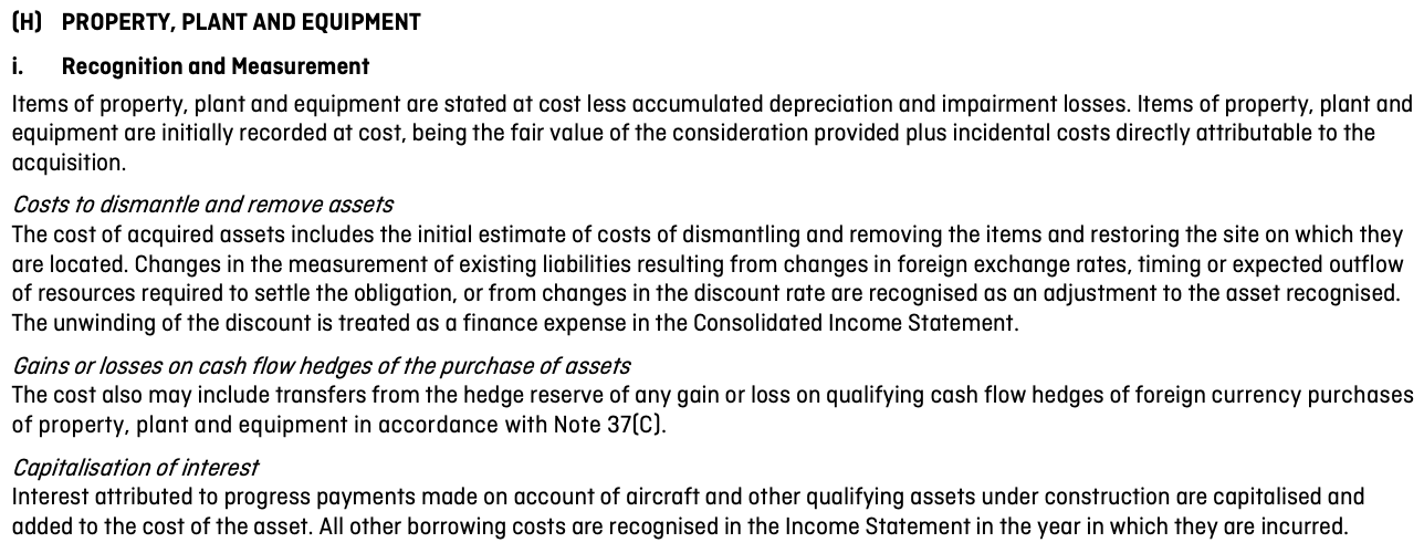 1 2 Question This Is The Part Of The Annual Report Do They Satisfied The Measurements Requirements For Ppes As Pe 2