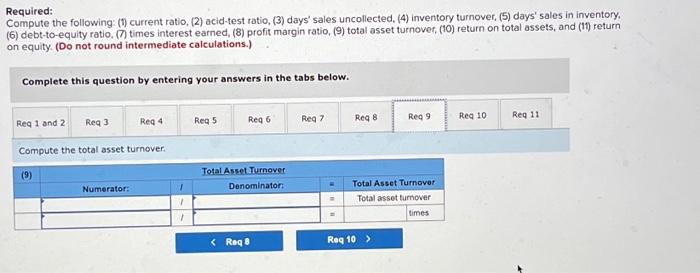 Selected Current Year End Financial Statements Of Cabot Corporation Follow All Sales Were On Credit Selected Balance 10