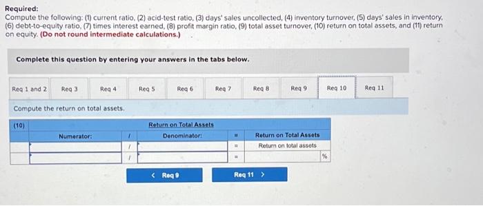 Selected Current Year End Financial Statements Of Cabot Corporation Follow All Sales Were On Credit Selected Balance 11