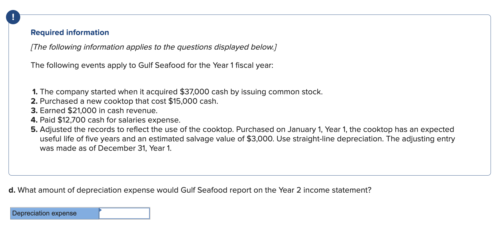 Required Information The Following Information Applies To The Questions Displayed Below The Following Events Apply 1