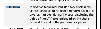 Disclosure In Addition To Required Statutory Disclosures Qantas Chooses To Disclose The Full Value Of Each Year S Stip 2
