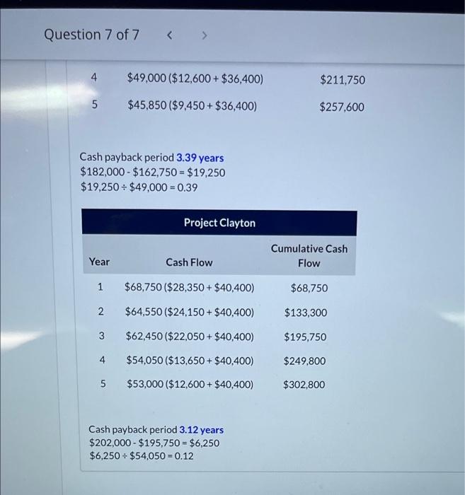 Question 7 Of 7 074 Pharoah Company Is Considering Three Long Term Capital Investment Proposals Each Investment Has A U 4