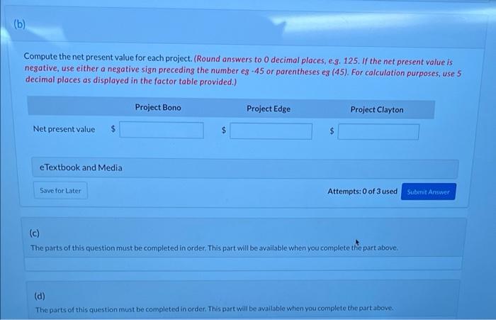 Question 7 Of 7 074 Pharoah Company Is Considering Three Long Term Capital Investment Proposals Each Investment Has A U 5