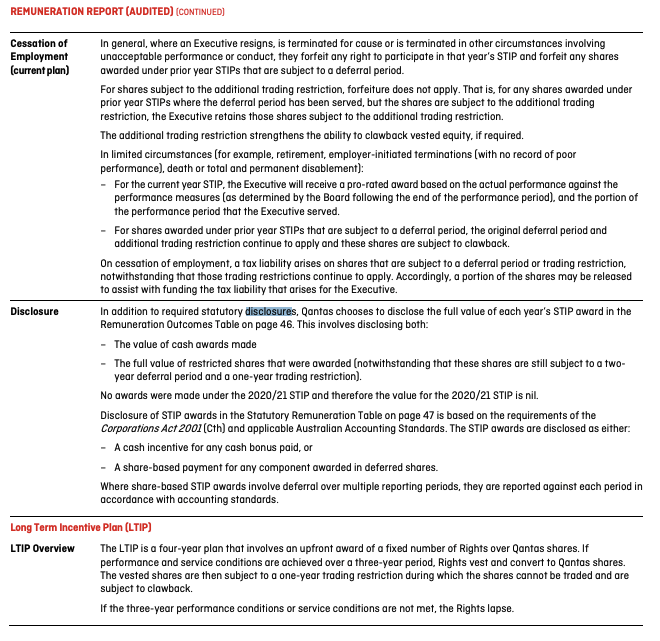 Remuneration Report Audited Continued Cessation Of In General Where An Executive Resigns Is Terminated For Cause O 1