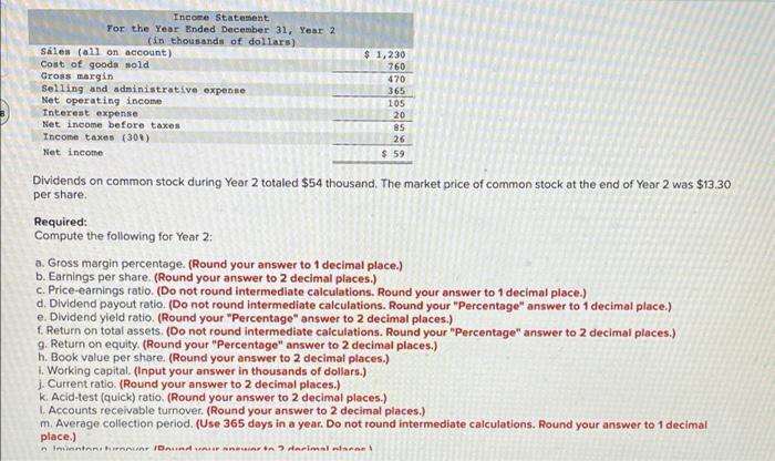 Hyrkas Corporation S Most Recent Balance Sheet And Income Statement Appear Below Balance Sheet December 31 Year 2 And 2